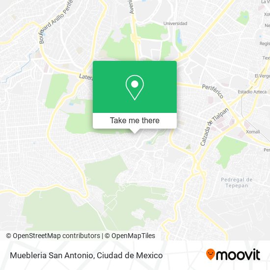 Muebleria San Antonio map