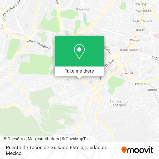 Puesto de Tacos de Guisado Estela map