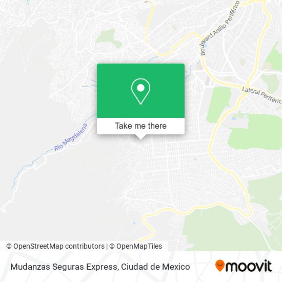 Mudanzas Seguras Express map