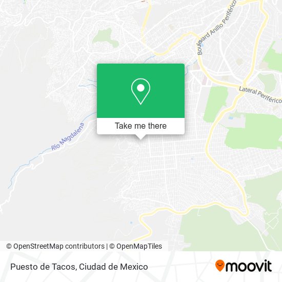 Mapa de Puesto de Tacos