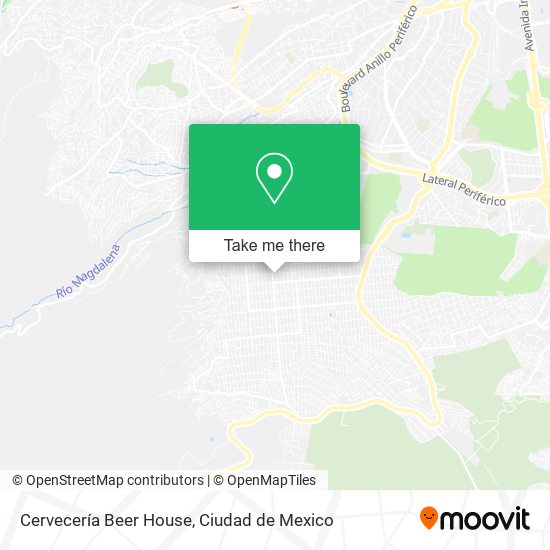 Mapa de Cervecería Beer House