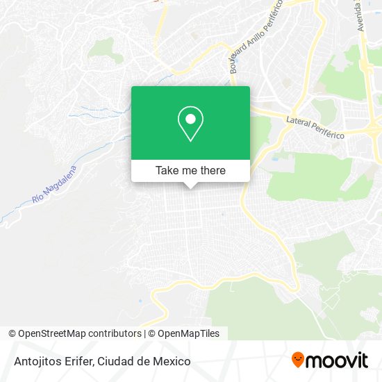 Antojitos Erifer map