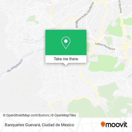 Banquetes Guevará map