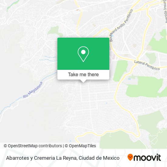 Mapa de Abarrotes y Cremeria La Reyna