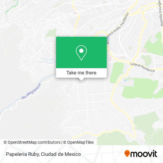 Papeleria Ruby map