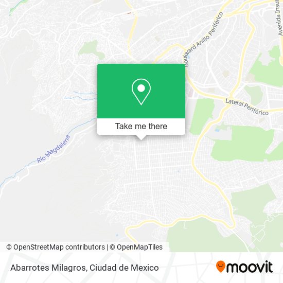 Abarrotes Milagros map