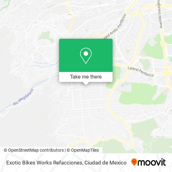 Exotic Bikes Works Refacciones map