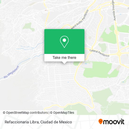 Mapa de Refaccionaria Libra