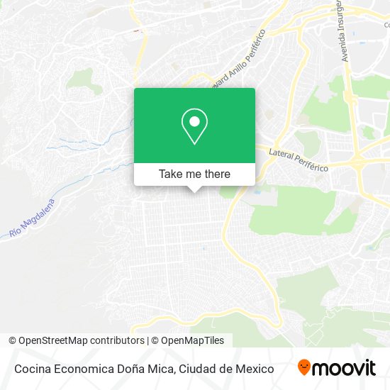 Mapa de Cocina Economica Doña Mica