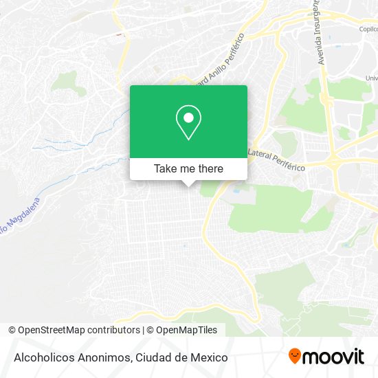 Mapa de Alcoholicos Anonimos