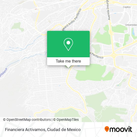 Mapa de Financiera Activamos