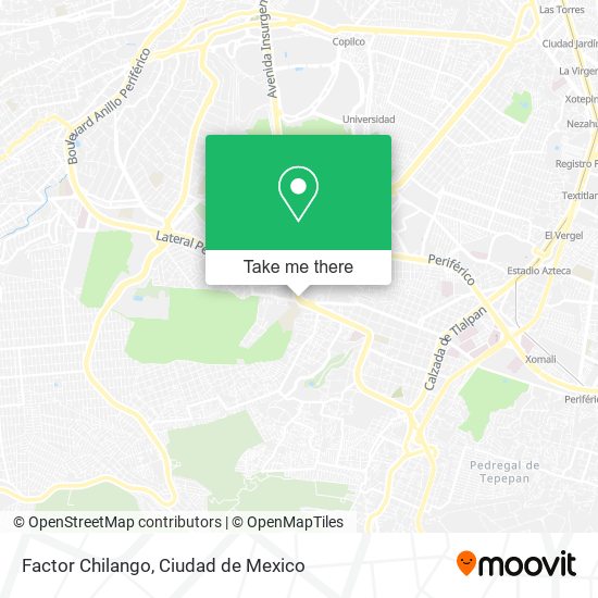 Mapa de Factor Chilango