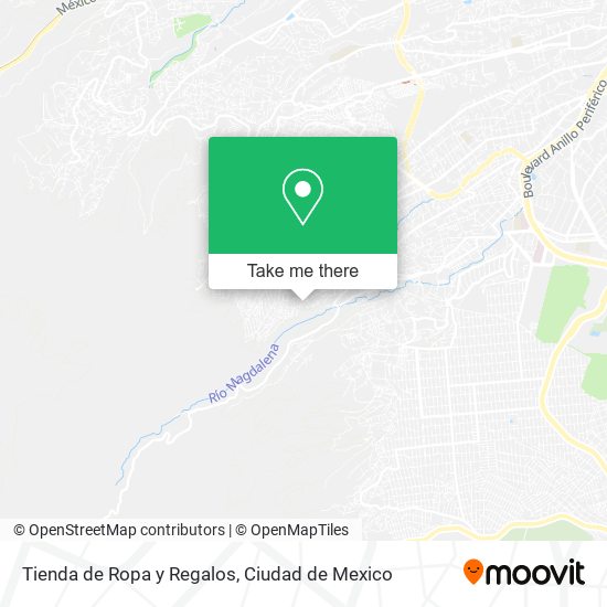 Mapa de Tienda de Ropa y Regalos