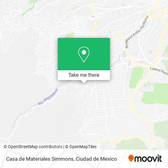 Casa de Materiales Simmons map