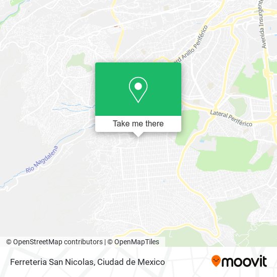 Mapa de Ferreteria San Nicolas