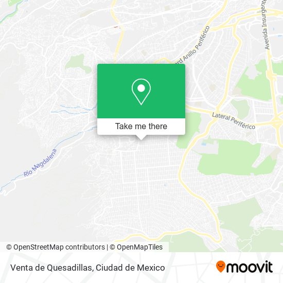 Mapa de Venta de Quesadillas