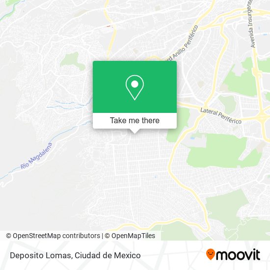 Deposito Lomas map