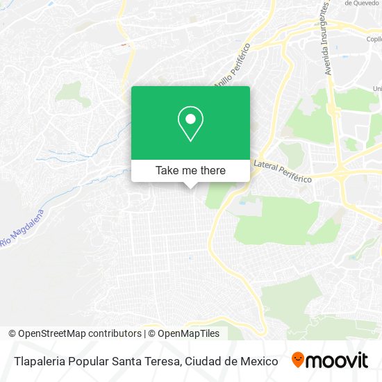 Tlapaleria Popular Santa Teresa map