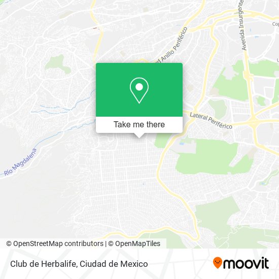 Mapa de Club de Herbalife