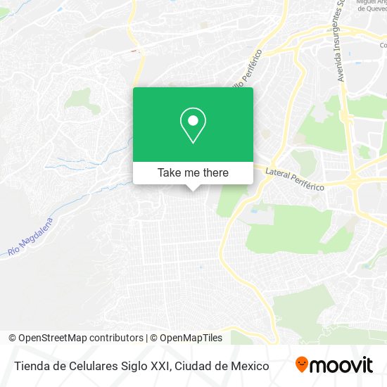 Mapa de Tienda de Celulares Siglo XXI