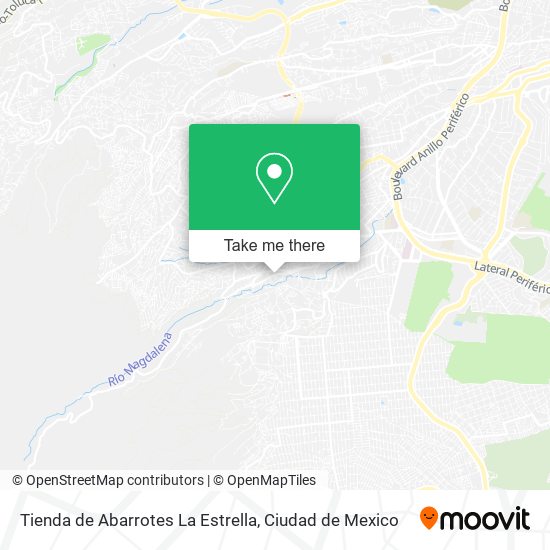 Mapa de Tienda de Abarrotes La Estrella