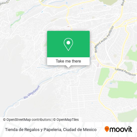 Mapa de Tienda de Regalos y Papeleria