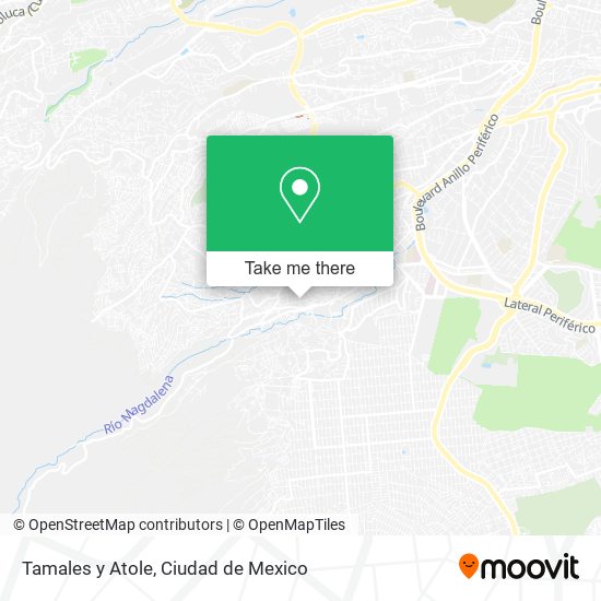 Tamales y Atole map