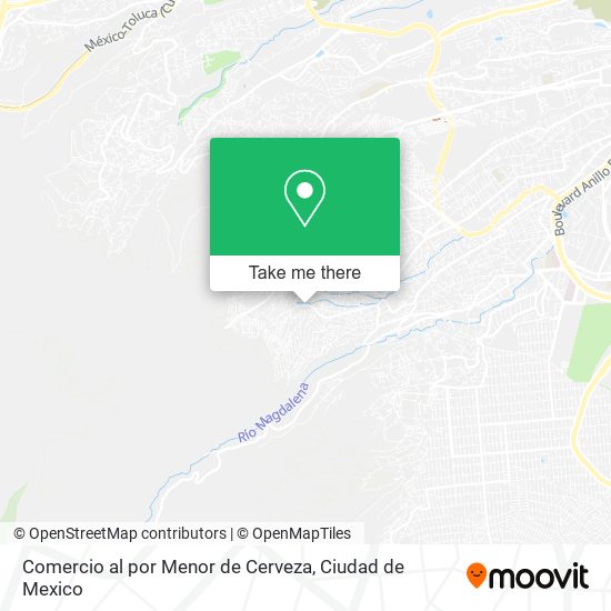 Comercio al por Menor de Cerveza map