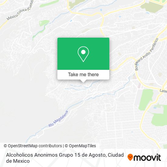 Alcoholicos Anonimos Grupo 15 de Agosto map