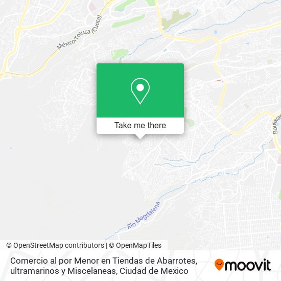 Comercio al por Menor en Tiendas de Abarrotes, ultramarinos y Miscelaneas map