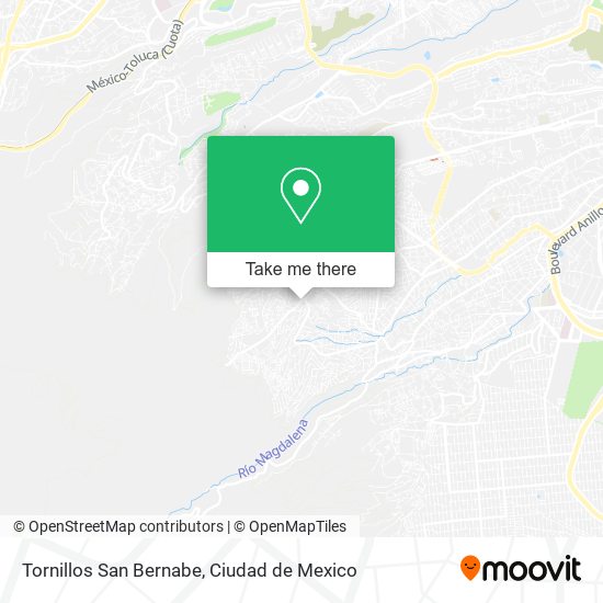 Mapa de Tornillos San Bernabe