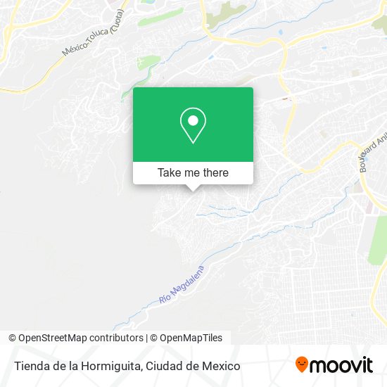 Mapa de Tienda de la Hormiguita