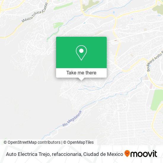 Mapa de Auto Electrica Trejo, refaccionaria