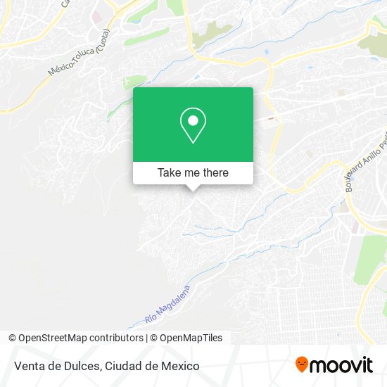 Venta de Dulces map