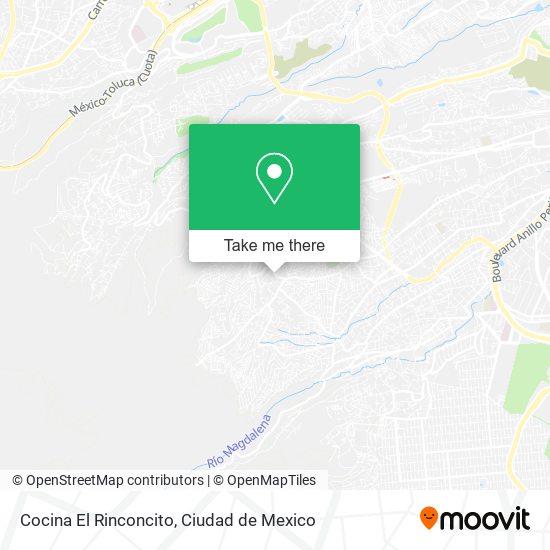 Mapa de Cocina El Rinconcito