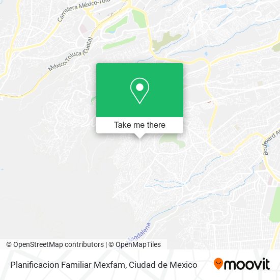 Planificacion Familiar Mexfam map