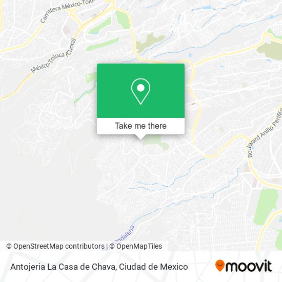 Mapa de Antojeria La Casa de Chava