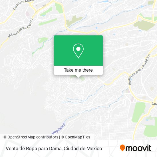 Venta de Ropa para Dama map