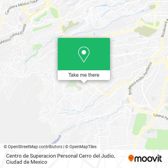 Centro de Superacion Personal Cerro del Judio map