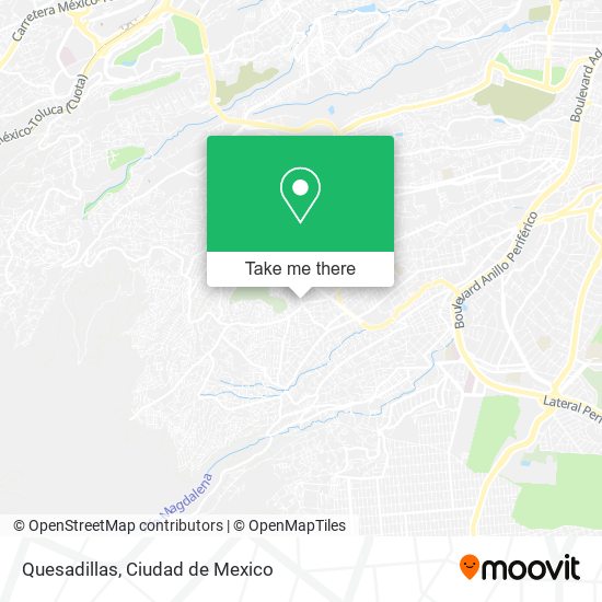 Quesadillas map