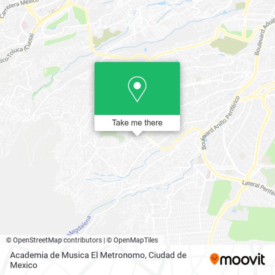 Mapa de Academia de Musica El Metronomo
