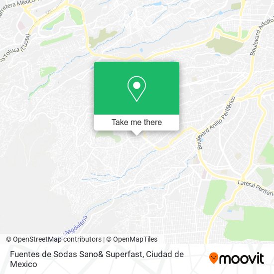 Fuentes de Sodas Sano& Superfast map