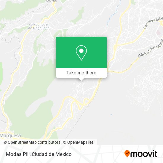 Modas Pili map