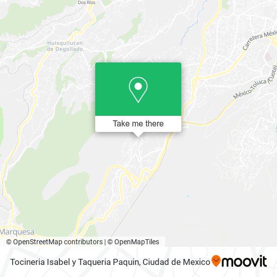 Mapa de Tocineria Isabel y Taqueria Paquin