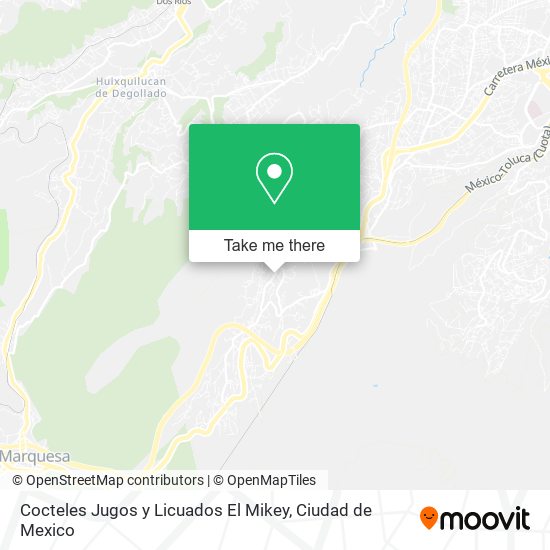 Cocteles Jugos y Licuados El Mikey map