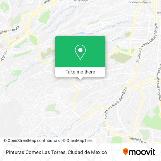 Pinturas Comex Las Torres map