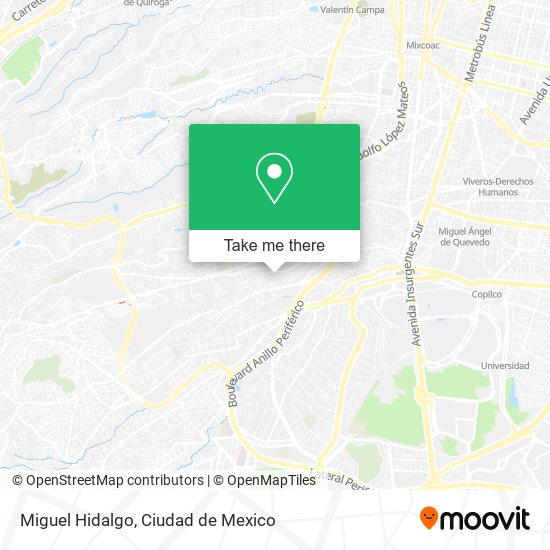 Miguel Hidalgo map