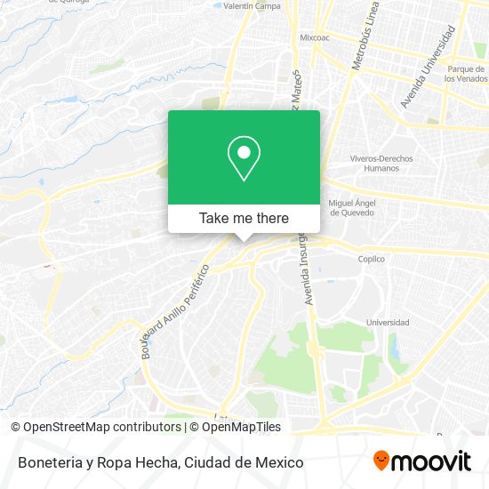 Boneteria y Ropa Hecha map