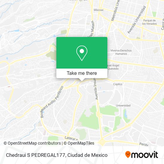 Chedraui S PEDREGAL177 map