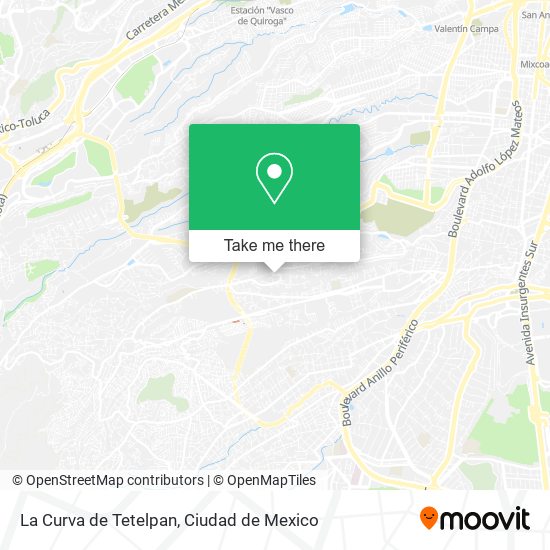 La Curva de Tetelpan map